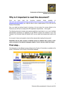 Why is it important to read this document? First step…
