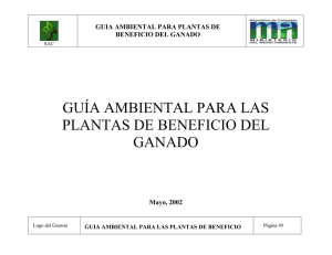 guía ambiental para las plantas de beneficio del ganado