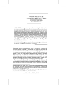 Origen del lenguaje: un enfoque multidisciplinar (PDF