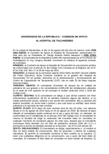 Convenio Udelar-CAHT pdf. - Universidad de la República
