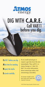 DIG WITH CARE - Atmos Energy