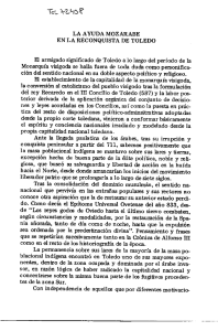 LA AYUDA MOZARABE EN LA RECONQUISTA DE TOLEDO