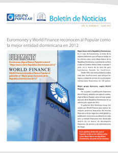 Boletín de Noticias - Banco Popular Dominicano