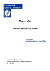 Monografía: Derechos de realojo y retorno - e