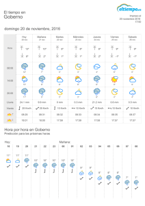 El Tiempo en Goberno