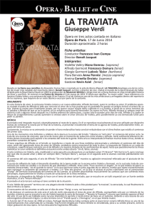 la traviata - Ópera y Ballet en Cine