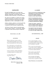 Poemas modernistas - Página web del profesor Juan Manuel Infante