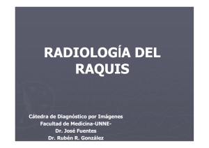 radiología del raquis - Facultad de Medicina