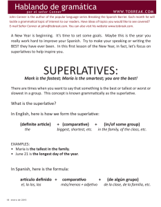 superlatives - Breaking the Barrier