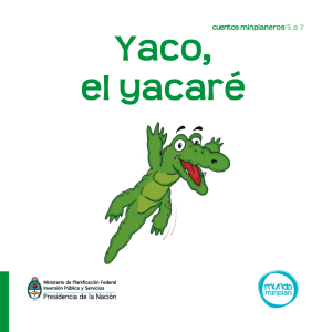 Yaco, el yacaré - Ministerio de Energía y Minería