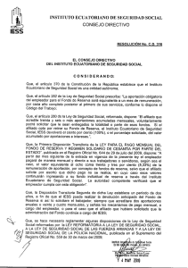 Page 1 ESS INSTITUTO ECUATORIANO DE SEGURIDAD SOCIAL