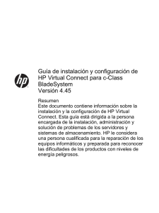 Guía de instalación y configuración de HP Virtual Connect para c