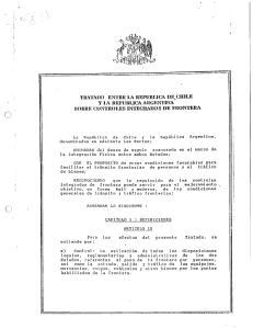 Tratado sobre Controles Integrados de Frontera Chile – Argentina