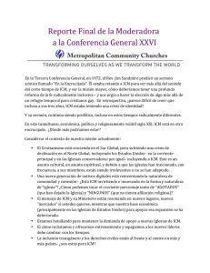 Reporte Final de la Moderadora a la Conferencia General XXVI