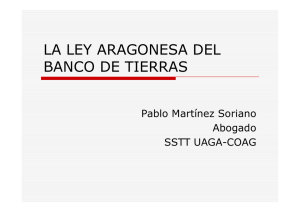 LA LEY ARAGONESA DEL BANCO DE TIERRAS