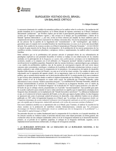 BURGUESÍA YESTADO EN EL BRASIL: UN BALANCE CRÍTICO