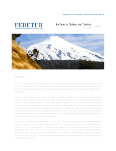 FEDETUR | Barómetro Chileno del Turismo | 2015
