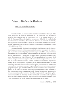Vasco Núñez de Balboa. Gonzalo Hernández Muro.