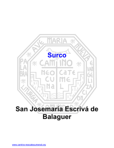 Surco San Josemaría Escrivá de Balaguer
