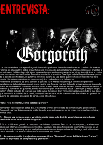 Los black metaleros noruegos Gorgoroth han dado que hablar