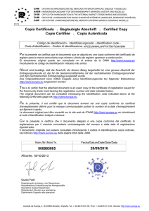 Copia Certificada Beglaubigte Abschrift Certified Copy