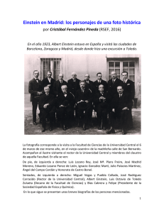 Einstein en Madrid - Real Sociedad Española de Física