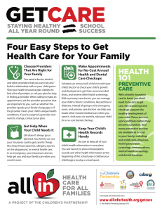 Four Easy Steps to Get Health Care for Your Family
