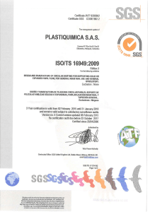 Page 1 Certificate IATF 0203062 Certificate SGS COO6/1887.2 The