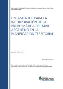 Plan Estratégico Territorial Mar Argentino