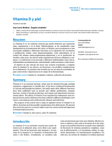 Vitamina D y piel - Revista AsoColDerma