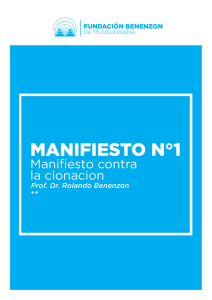manifiesto n°1 - Fundación Benenzon de Musicoterapia