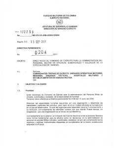 Page 1 - - 22 NO Bogotá, D FUERZAS MILITARES DE COLOMBIA