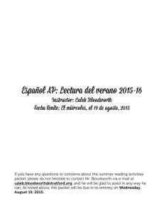 Español AP: Lectura del verano 2015-16