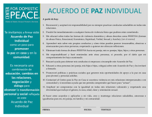 acuerdo de paz individual - Center for Domestic Peace