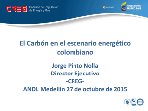 El Carbón en el escenario energético colombiano