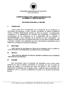 Ajustes de Sueldos por Cambios en Preparación Académica y Años