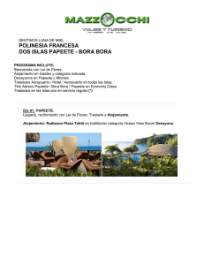polinesia francesa dos islas papeete - bora bora