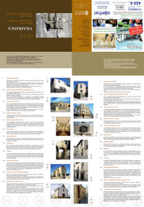 VILAFRANCA Plànol i ruta de monuments històrics Plano y ruta de