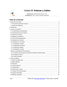 Unidad 08: Antenas y Cables