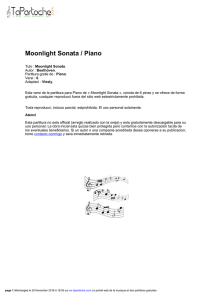 Moonlight Sonata / Piano