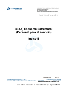 iii.c.1) Esquema Estructural (Personal para el servicio) Inciso B