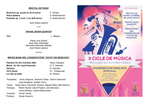 RECITAL DE PIANO Nocturno op. posth en do # menor F. Chopin