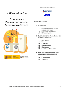 Curso de etiquetado energético de los electrodomésticos