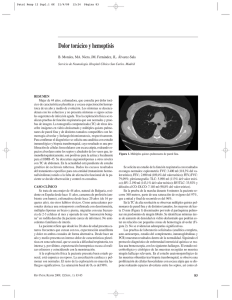 Dolor torácico y hemoptisis - Revista de Patología Respiratoria