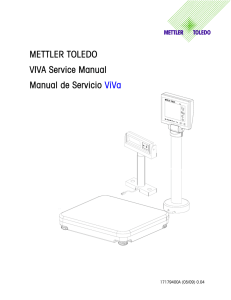 METTLER TOLEDO VIVA Service Manual Manual de Servicio ViVa