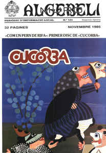 «com un pern de rifa»: primer disc de «cucorba»