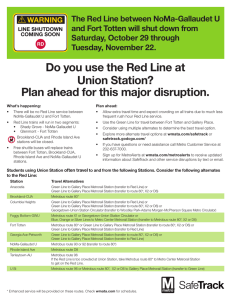 Do you use the Red Line at Plan ahead for this major disruption