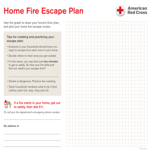 plan de escape - American Red Cross