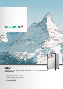 Refrigerador de agua con condensador refrigerado por aire y