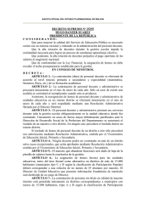 D.S Nº 25255 - Instituto Nacional de Estadística de Bolivia